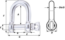 Load image into Gallery viewer, STRAIGHT SHACKLE HR