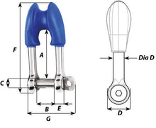 Load image into Gallery viewer, THIMBLE SHACKLE (CAPTIVE)