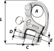 Load image into Gallery viewer, FIXED FORK SNAP SHACKLE