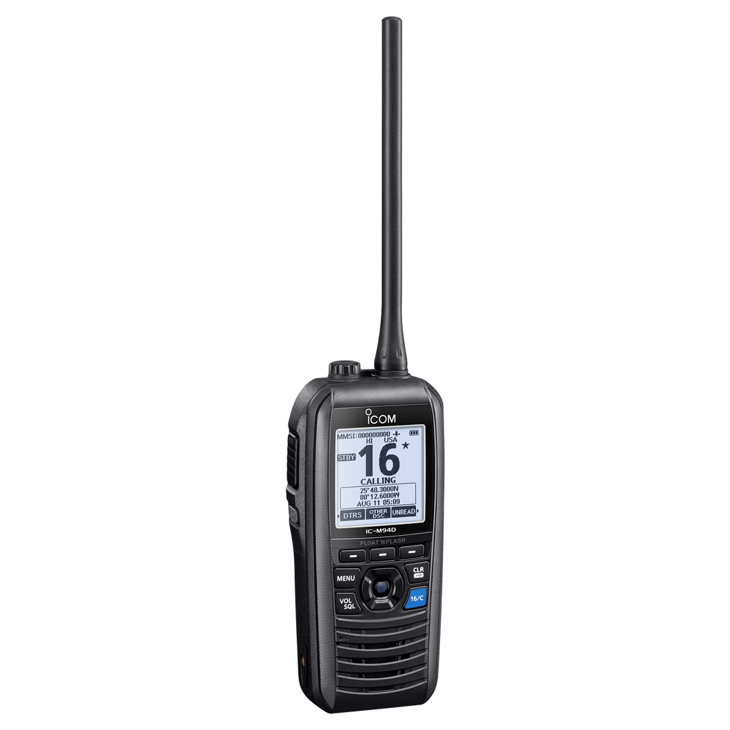 IC-M94D VHF MARINE HANDHELD GPS, AIS + DSC