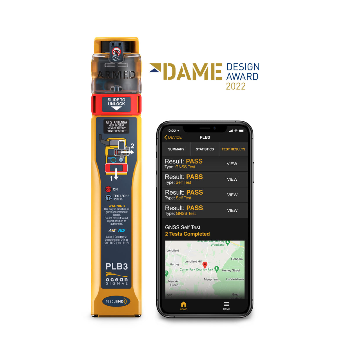 PLB3 with AIS, RLS & NFC – Safety at Sea
