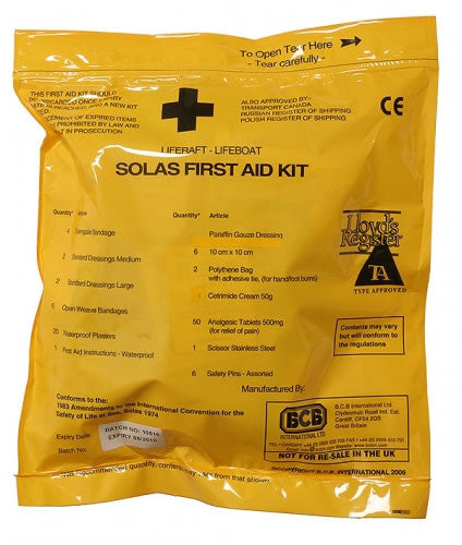SOLAS FIRST AID KIT SUITABLE FOR LIFERAFTS